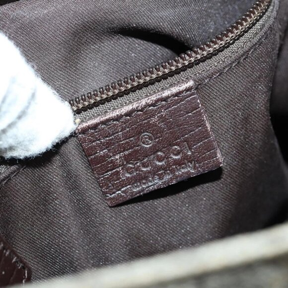 GUCCI GG Supreme Shoulder Bag PVC Beige Silver 141626 Auth 146723 - Picture 11 of 16